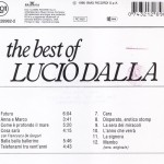 Lucio Dalla The Best Of copertina album back
