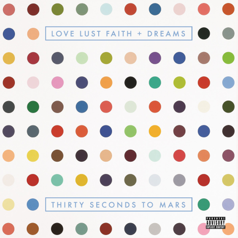 Thirty Seconds to Mars – Love, Lust, Faith and Dreams copertina artwork