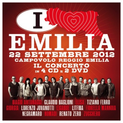 Italia Loves Emilia - Il Concerto copertina disco artwork
