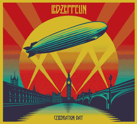 Led Zeppelin Celebration Day copertina disco DVD artwork