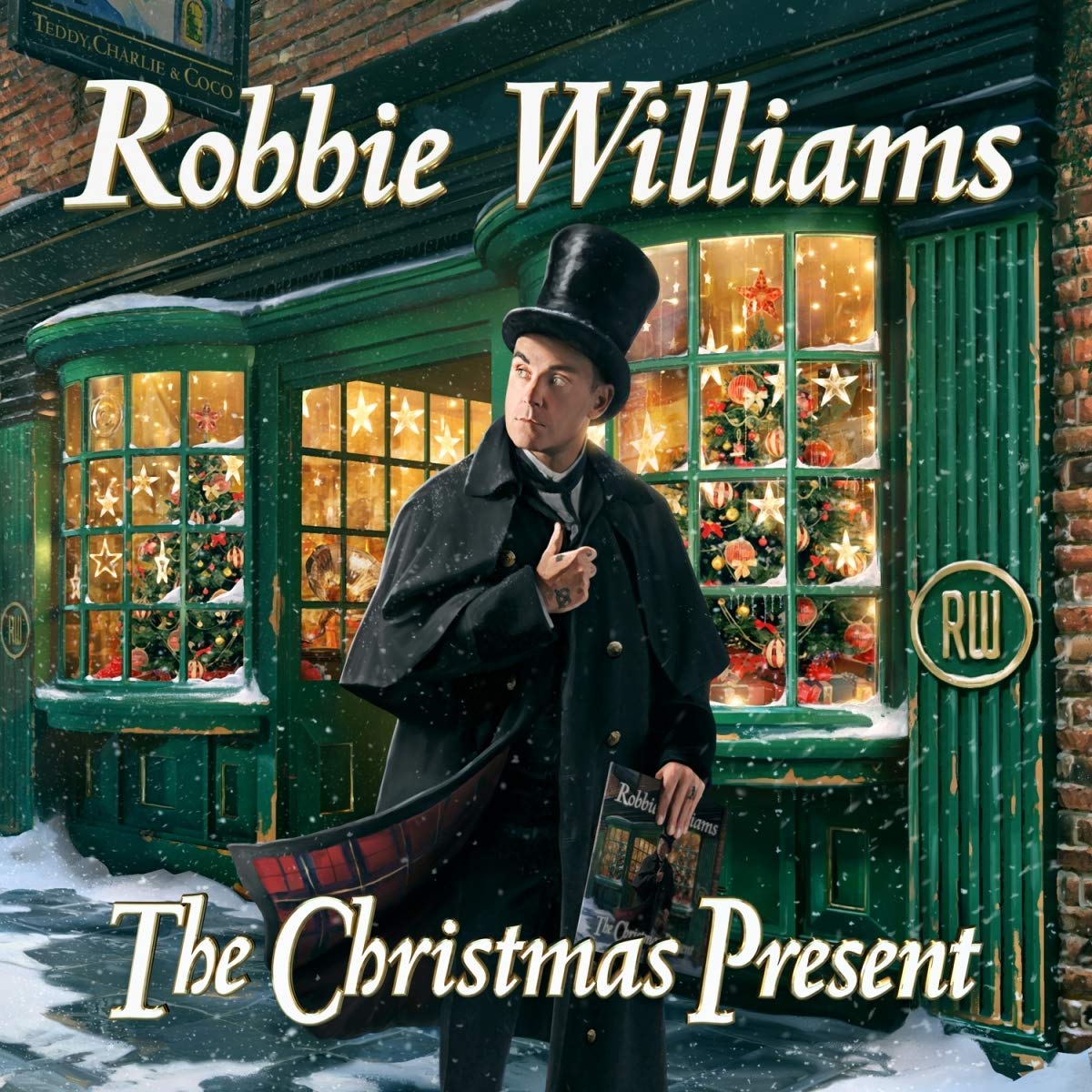 Robbie Williams The Christmas Present album 2019 cover