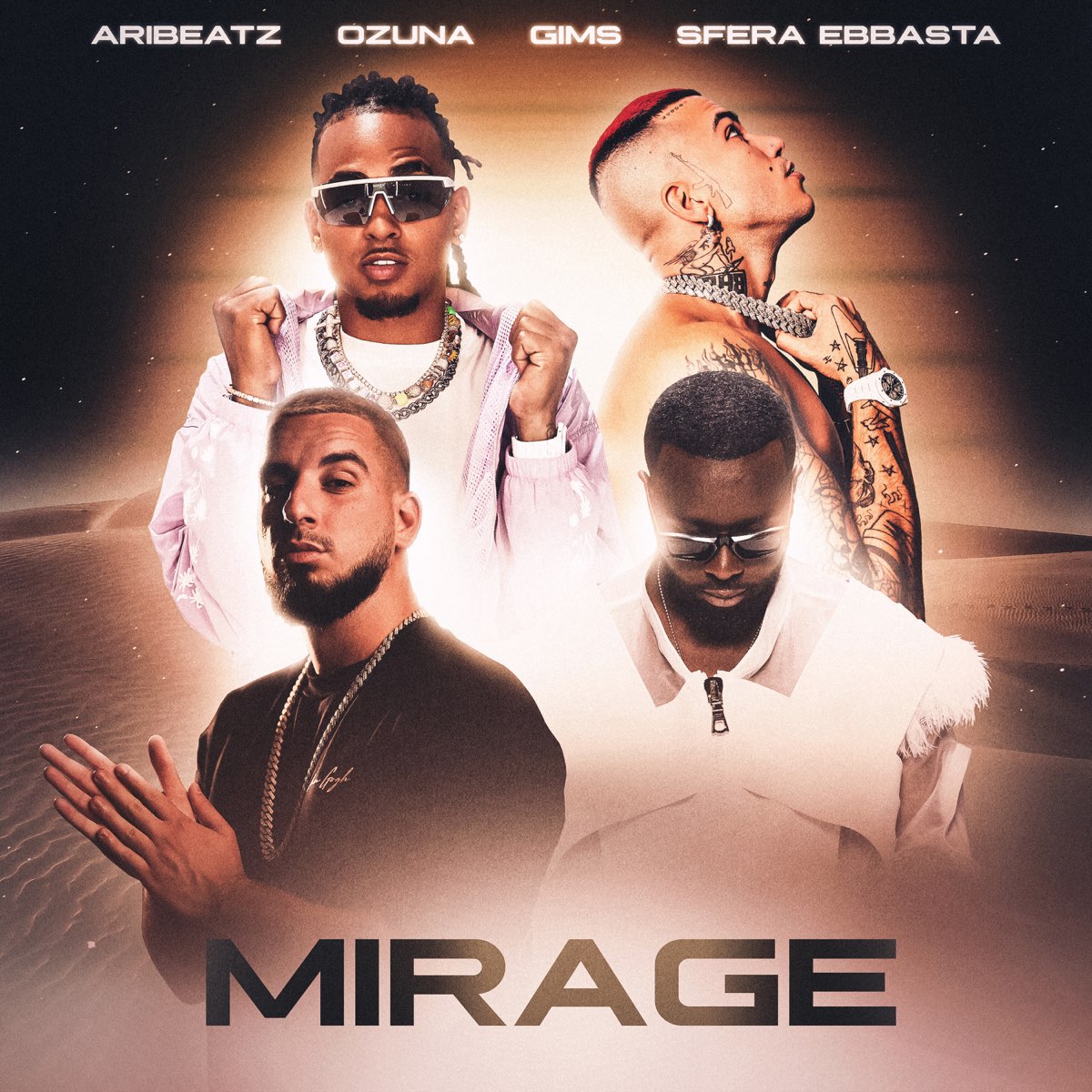 MIRAGE - AriBeatz, Ozuna, Sfera Ebbasta, GIMS - Testo e Traduzione