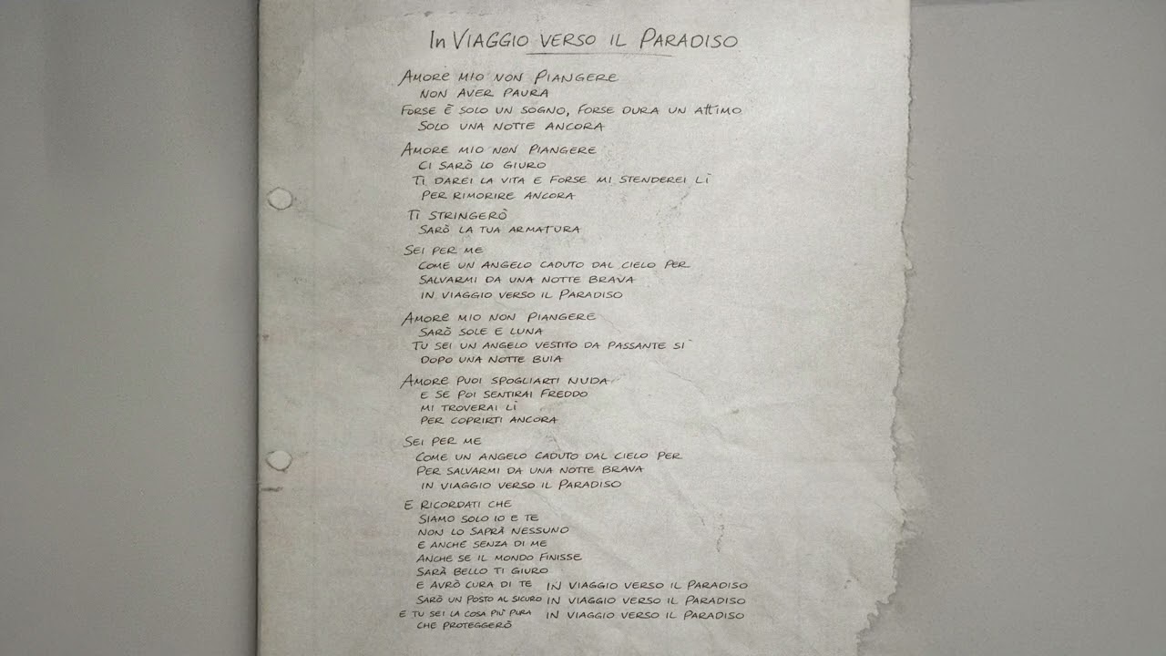 Achille Lauro - In Viaggio Verso Il Paradiso - Testo Significato